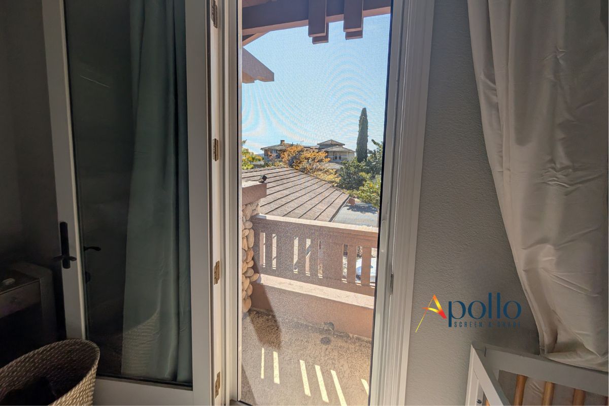 Apollo Single Retractable Screen Door Full View.